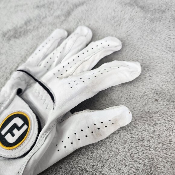 FootJoy StaSof White Leather Golf Glove Left Hand Size M - Picture 5 of 10